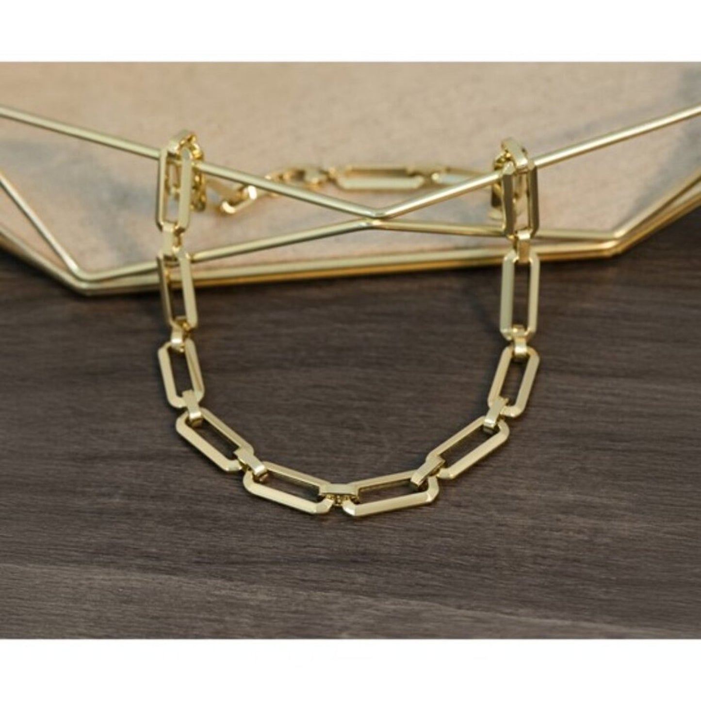 Leslie's 14K Yellow Gold Polished Fancy Link Necklace (18 Inch)