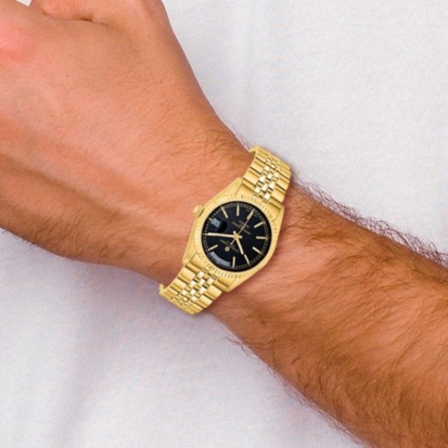 Gold and Black Charles Hubert Watch
