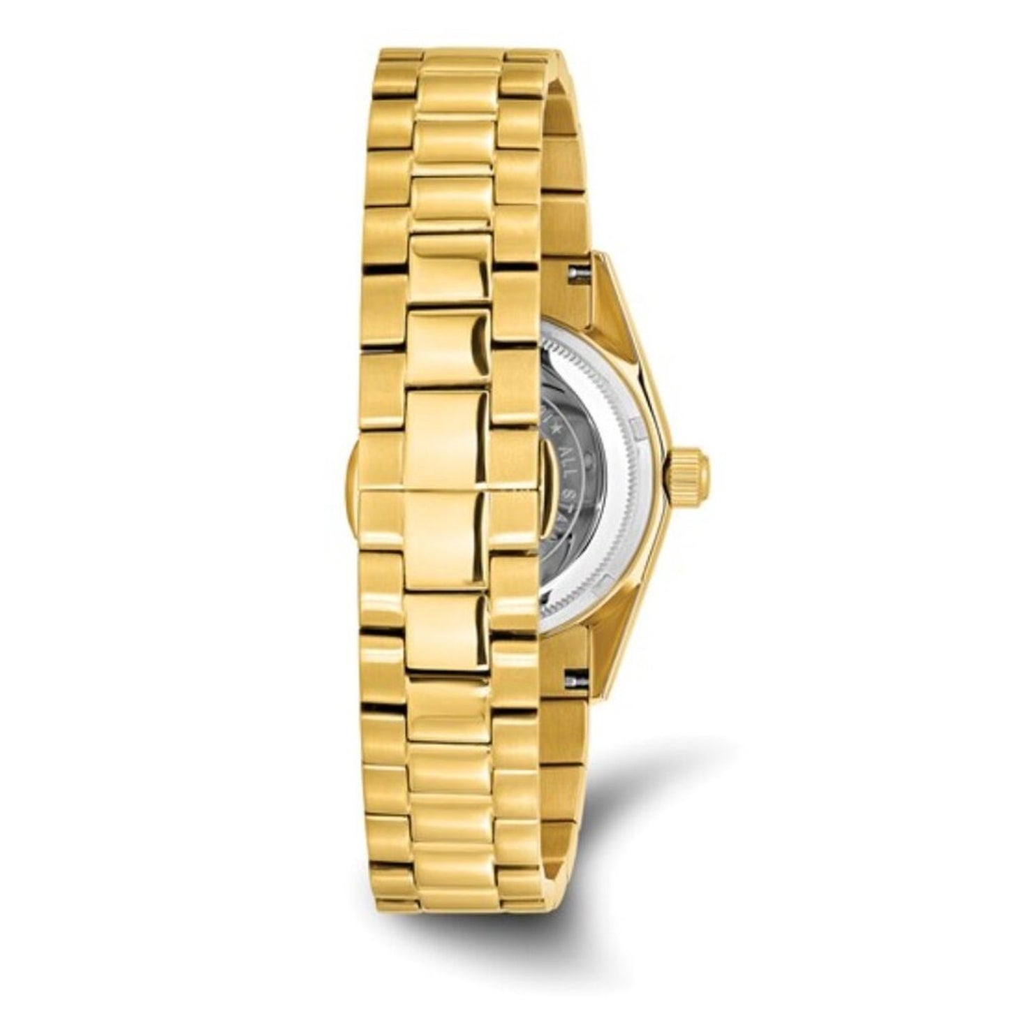 Charles Hubert Men's Gold Tone Watch - Green Dial - IP-Plated Stainless Steel