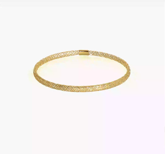 14k Stretch Mesh Bracelet