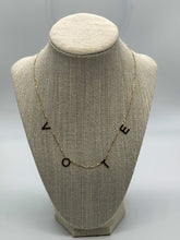 Load image into Gallery viewer, 14k gold vote necklace
