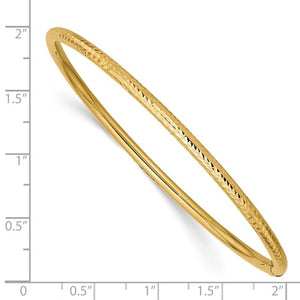 14k gold slip-on bangle