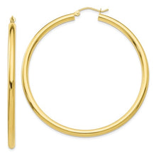 Load image into Gallery viewer, 10k Gold Large Classic Hoop Earrings: Stylish and Durable
