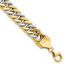 Load image into Gallery viewer, 14k Two-tone 8 inch Curb Link Bracelet
