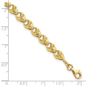 Leslie's 14K Diamond-cut Fancy Link Bracelet