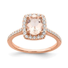 Load image into Gallery viewer, 14k Rose Gold Engagement Rings and Wedding Band Set
