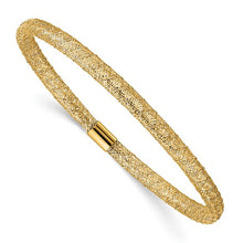 Load image into Gallery viewer, 10K Gold Stretch Mesh Bracelet, Made in Italy
