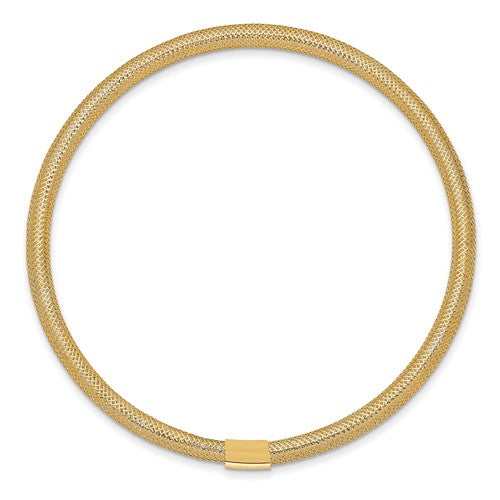 10K Italian Gold Stretch Mesh Bracelet