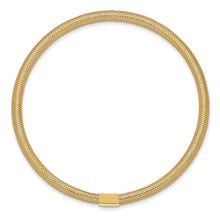 Load image into Gallery viewer, 10K Italian Gold Stretch Mesh Bracelet
