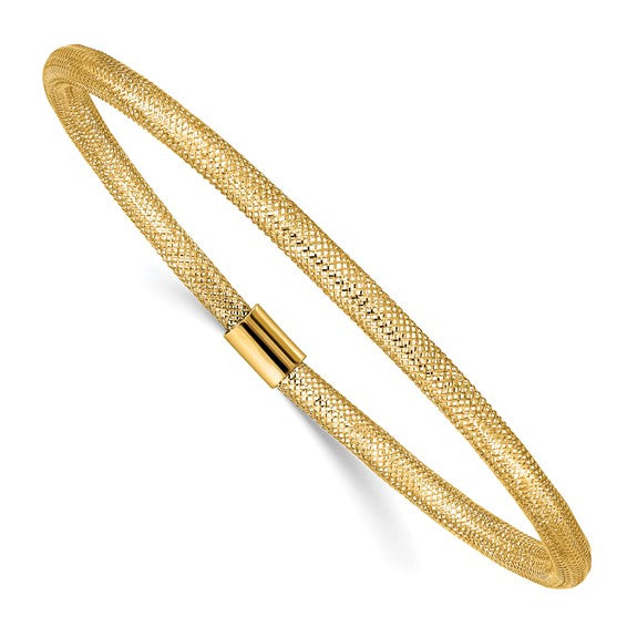 10K Italian Gold Stretch Mesh Bracelet