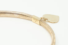 Load image into Gallery viewer, 14k Gold Stretch Heart Tag Bracelet
