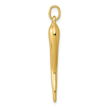 Load image into Gallery viewer, 14k Gold 3D Italian Horn
