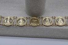 Load image into Gallery viewer, 10k or 14k Gold Traditional Saints Bracelet
