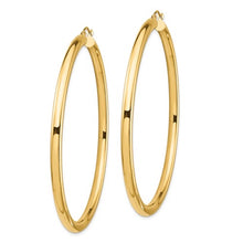 Load image into Gallery viewer, 14k Gold Large Classic Hoop Earrings
