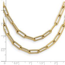 Load image into Gallery viewer, Leslie&#39;s 14k Polished Double-layer Paperclip Link Necklace

