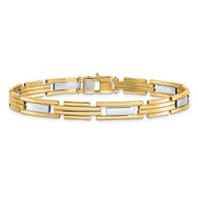 Load image into Gallery viewer, Men’s 14K Two Tone Gold Link Bracelet
