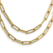 Load image into Gallery viewer, Leslie&#39;s 14k Polished Double-layer Paperclip Link Necklace
