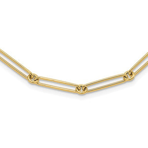 Leslie's 14K Paperclip Link Necklace