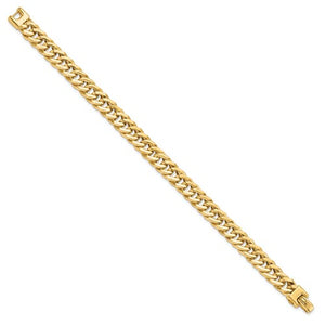 14k Gold Man's Cuban Link Bracelet, made in Italy