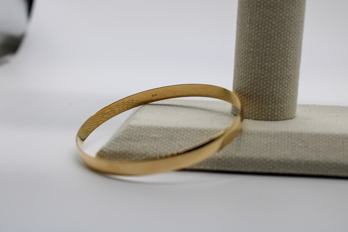 14k Yellow Gold 6mm Slip On Round Bangle, from 302 Fine Jewelry Collection