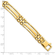 Load image into Gallery viewer, 14k Gold Men&#39;s 8 1/2 inch link bracelet
