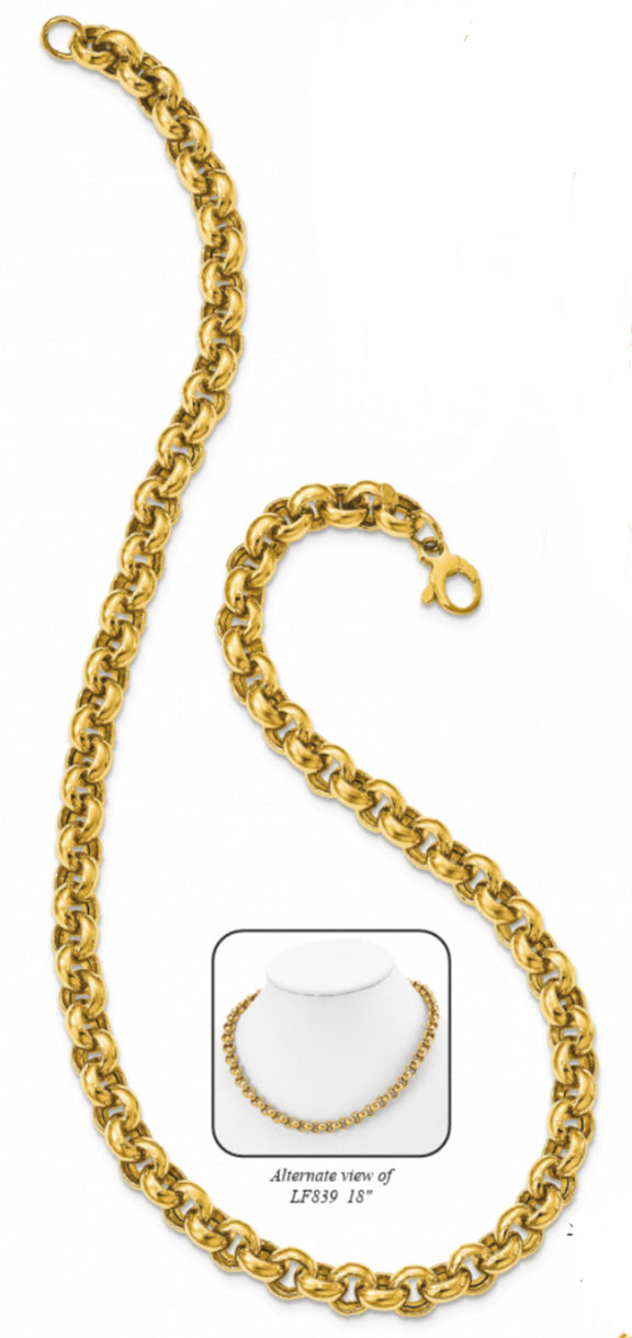 Leslie's 14K Gold Rolo Link Necklace