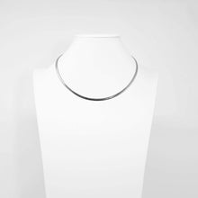 Load image into Gallery viewer, Reversible 14k Yellow and White Gold Omega Necklace
