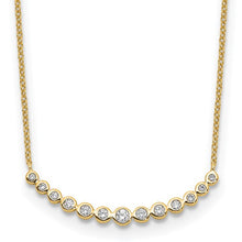 Load image into Gallery viewer, Colorless Lab Grown Diamond Curve Bar Necklace
