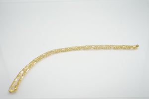 10k Gold Figaro Link 20 inch Chain, 4.75mm wide