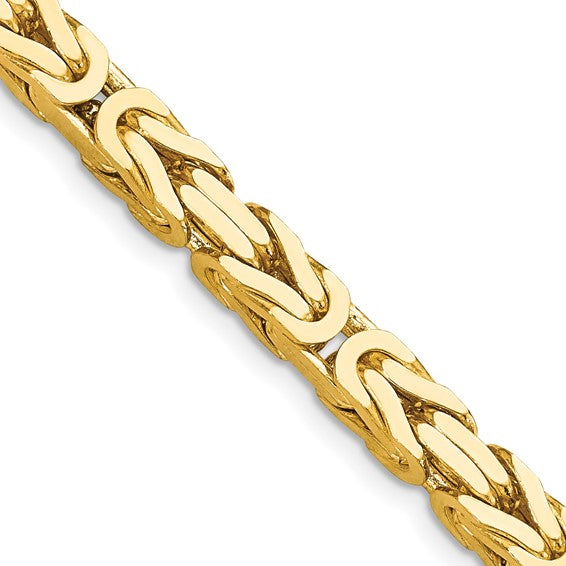 14k 5.25mm Byzantine Chain