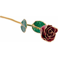 Load image into Gallery viewer, Laquered Birthstone Colored Roses with 24k Gold Trim
