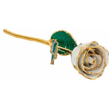 Load image into Gallery viewer, Laquered Birthstone Colored Roses with 24k Gold Trim
