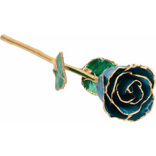 Load image into Gallery viewer, Laquered Birthstone Colored Roses with 24k Gold Trim
