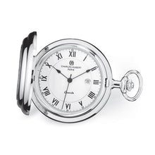 Load image into Gallery viewer, Charles Hubert Half Dollar Coin/Plain Polished Back Pocket Watch
