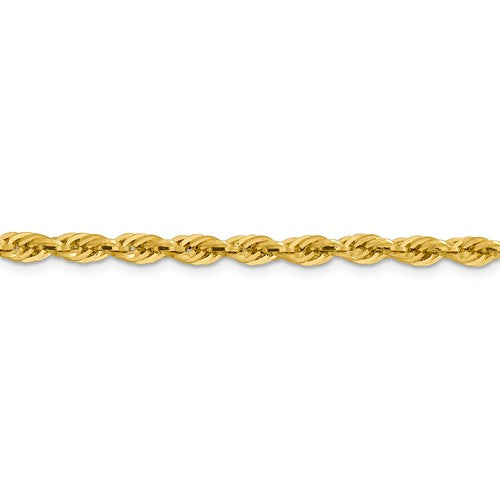 14K 22 inch Rope with Lobster Clasp Chain