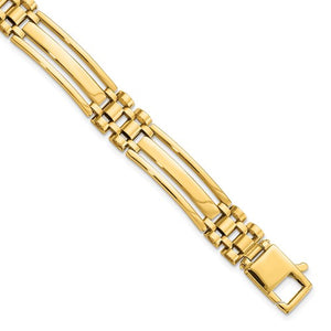 14k Gold Men's 8 1/2 inch link bracelet
