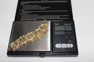 10k or 14k Gold Traditional Saints Bracelet