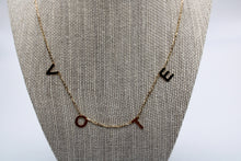 Load image into Gallery viewer, 14k gold vote necklace

