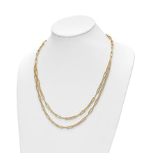 Load image into Gallery viewer, Leslie&#39;s 14k Polished Double-layer Paperclip Link Necklace
