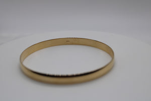 14k Yellow Gold 6mm Slip On Round Bangle, from 302 Fine Jewelry Collection