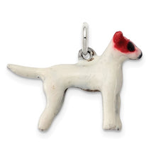Load image into Gallery viewer, Sterling Silver Enameled Jack Russell Charm
