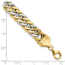 Load image into Gallery viewer, 14k Two-tone 8 inch Curb Link Bracelet
