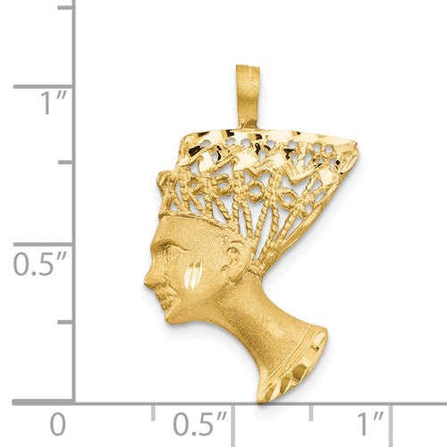 14k Gold Nefertiti Charm