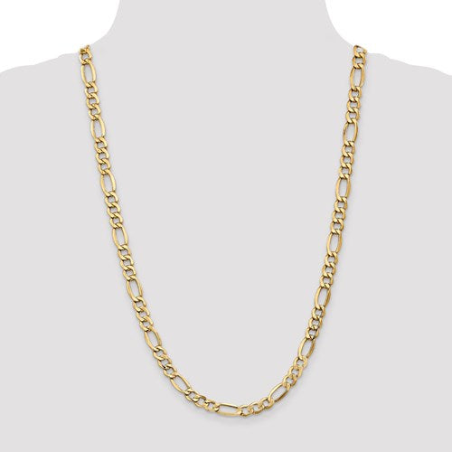 Solid 14k Gold Figaro Link Chain