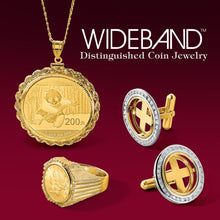 Load image into Gallery viewer, 14k Bezel Cufflinks with 22k 1/10oz Mounted American Eagle Coins
