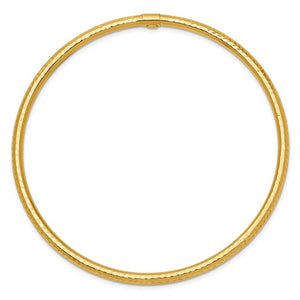 14k gold slip-on bangle