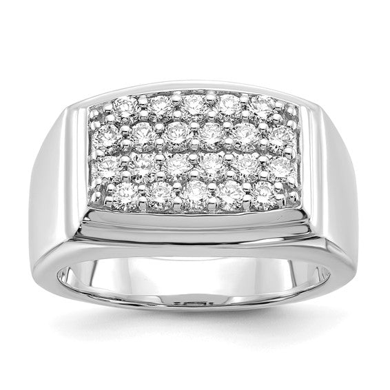 10k white gold Lab Grown Diamond Men's Ring