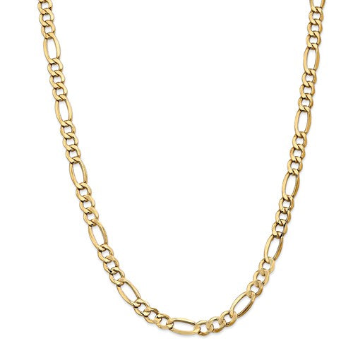 Solid 14k Gold Figaro Link Chain