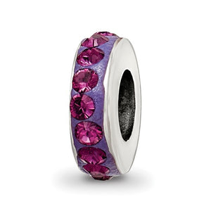 Sterling Silver Cuff Bangle with 13 Reflection Beads
