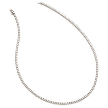 Load image into Gallery viewer, Sterling Silver  8.75ct. CZ Riviera Tennis Necklace
